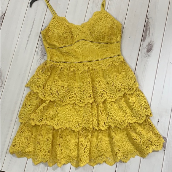 Dresses & Skirts - Tiered Lace Fit and Flare Skater Dress